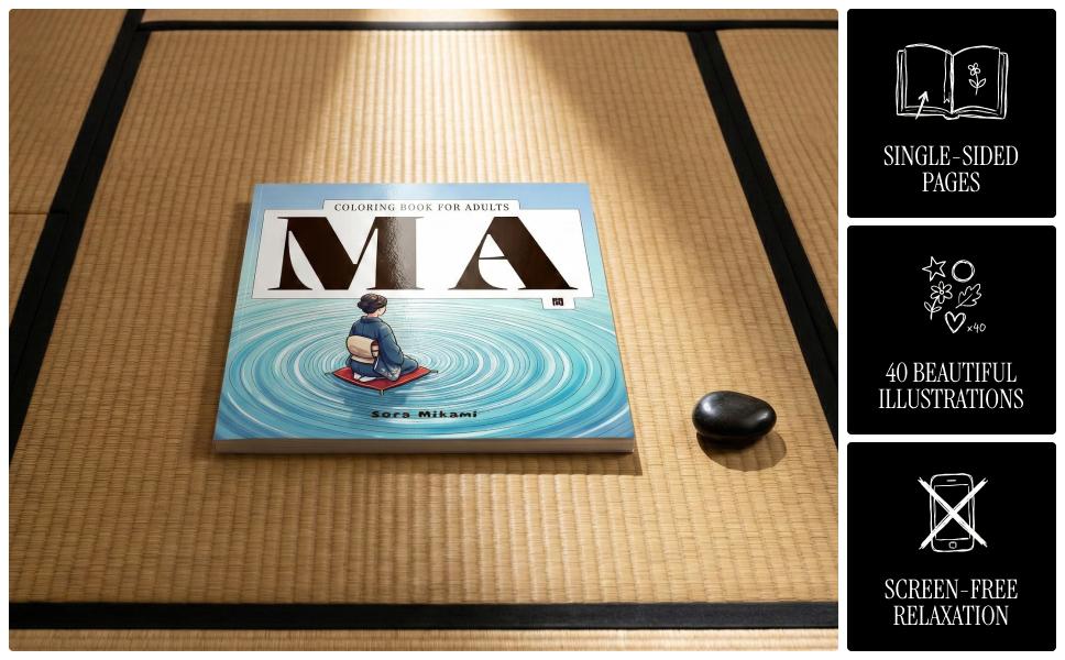 Ma coloring book concept and philosophy overview by Sora Mikami