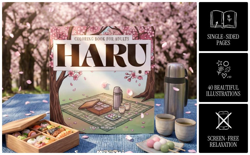 Haru coloring book concept and philosophy overview by Sora Mikami