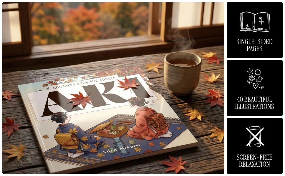 Aki coloring book concept and philosophy overview by Sora Mikami